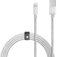 Piston Connect Braid 1.5M USB-A vers Lightning - Argent