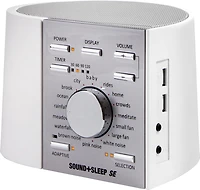 Sound+Sleep Adaptive Sound Sleep Therapy System - White/Silver