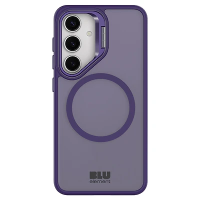 Blu Element BECKS25DV1 Étui Chromatic Kick Compatible avec Magnets Violet Foncé pour Samsung Galaxy S25
