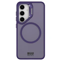 Blu Element BECKS25DV1 Étui Chromatic Kick Compatible avec Magnets Violet Foncé pour Samsung Galaxy S25