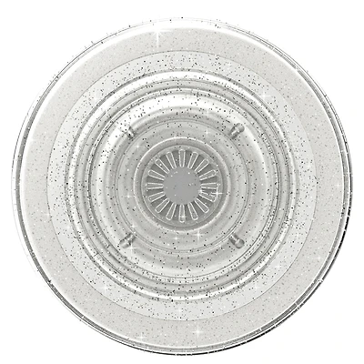 PopSockets 806866 PopGrip pour MagSafe Rond avec Anneau Adaptateur Clear Glitter