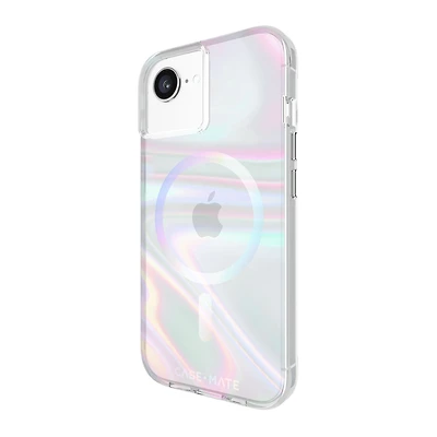 iPhone 16e/15/14/13 Case-Mate Soap Bubble MagSafe Case - Iridescent