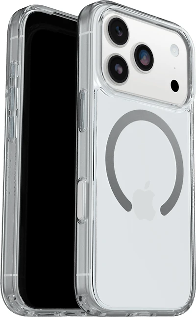 OtterBox 7798830 Étui Symmetry Clear MagSafe avec Contrôle de la Caméra Clear with Bleu Tint (Clear) pour iPhone 17 Pro