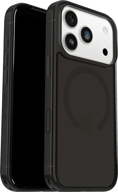 OtterBox 7798850 Étui Symmetry Clear MagSafe avec Contrôle de la Caméra Noir Mist (Noir) pour iPhone 17 Pro