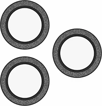 ZAGG - InvisibleShield Glass Elite Anti-Reflective Lens Protector Silver Glitter for iPhone 17 Pro/17 Pro Max/iPhone 16 Pro Max/16 Pro/15 Pro Max/15 Pro