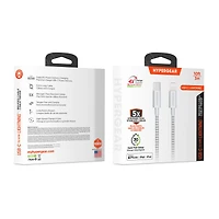 HyperGear 10 ft. (300cm) USB-C to Lightning Braided Charge and Sync Cable - White