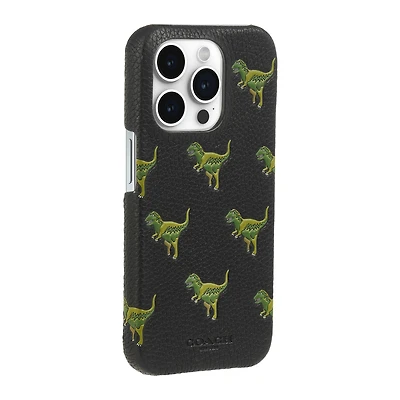 iPhone 15 Pro Coach Leather Slim Wrap Case - Repeat Rexy