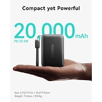 INIU POCKET 20,000mAh POWER BANK 22.5W - BLACK