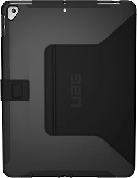 UAG 12191IB14040 Étui Robuste Scout Folio Noir pour iPad 10.2 2021 9th Gen/10.2 2020 8th Gen/iPad 10.2 2019 Bulk