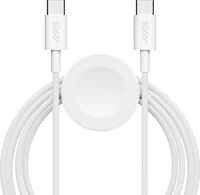 AXS - PROCharge Phone USB C and Dual Compatible Watch Braided Cable for Apple and Samung Devices - White