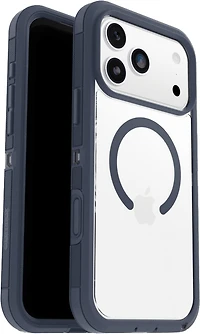 OtterBox 7798468 Étui Defender Pro XT Clear MagSafe avec Contrôle de la Caméra Bootcut (Bleu) pour iPhone 17 Pro Max