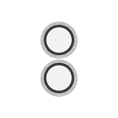 iPhone 16/16 Plus ZAGG InvisibleShield Glass Elite Camera Rings Lens Protector - Glitter