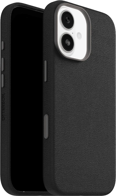 OtterBox 7799012 Étui Symmetry Cactus Leather MagSafe avec Contrôle de la Caméra Noir Ash (Noir) pour iPhone 17
