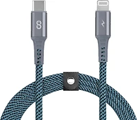 LOGiiX Piston Connect Braid 1.5M USB-C vers Lightning - Turquoise