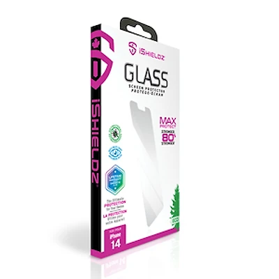 ISHIELDZ MAX PROTECTEUR DÉCRAN VERRE TREMPÉ POUR iPhone13/13 Pro/14