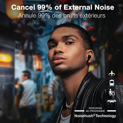 Naztech xPods Pro ANC True Wireless with Wireless Charging Case - Black