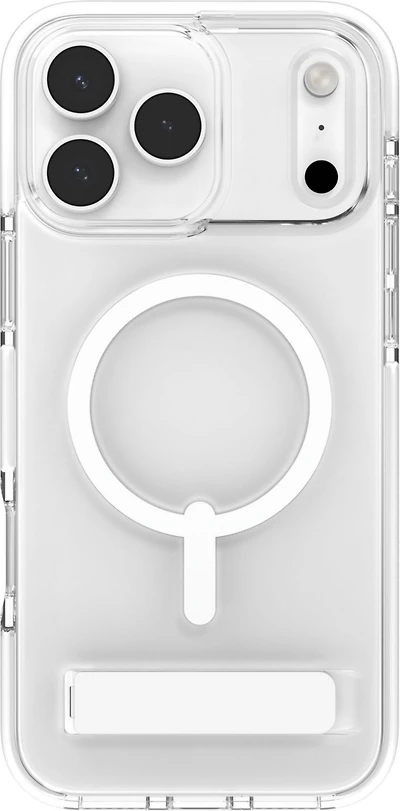 ZAGG - Santa Cruz Snap MagSafe Case with Kickstand for Apple iPhone 17 Pro Max - White