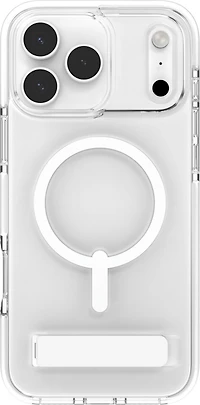 ZAGG - Santa Cruz Snap MagSafe Case with Kickstand for Apple iPhone 17 Pro Max - White