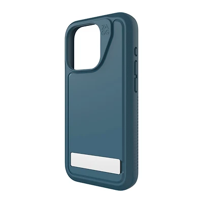 Étui Everest Snap ZAGG (GEAR4) avec support – iPhone 15 Pro, bleu
