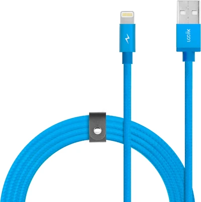 Piston Connect Braid 1.5M USB-A vers Lightning - Turquoise