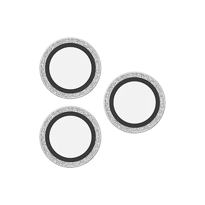 iPhone 16 Pro/16 Pro Max ZAGG InvisibleShield Glass Elite Camera Rings Lens Protector - Glitter
