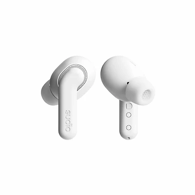 Sudio - écouteurs True Wireless ANC E4 Pro blancs