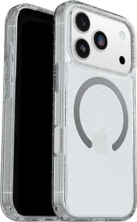 OtterBox 7798837 Étui Symmetry Clear MagSafe avec Contrôle de la Caméra Stardust 3.0 with Bleu Tint (Clear) pour iPhone 17 Pro