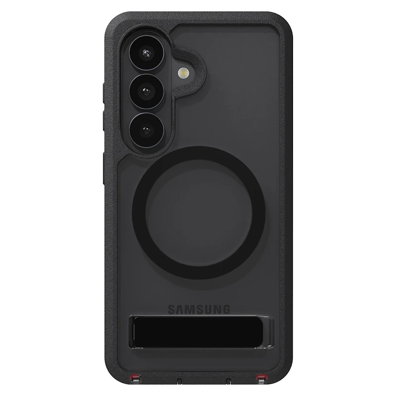 ZAGG - Rainier Snap Case with Kickstand for Samsung Galaxy S26 - Smoke Black