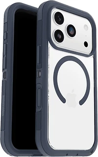 OtterBox 7798458 Étui Defender Pro XT Clear MagSafe avec Contrôle de la Caméra Bootcut (Bleu) pour iPhone 17 Pro
