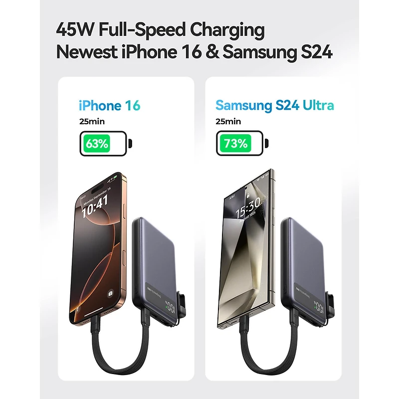 INIU POCK PRO SLIM 10K 45W POWER BANK - BLACK