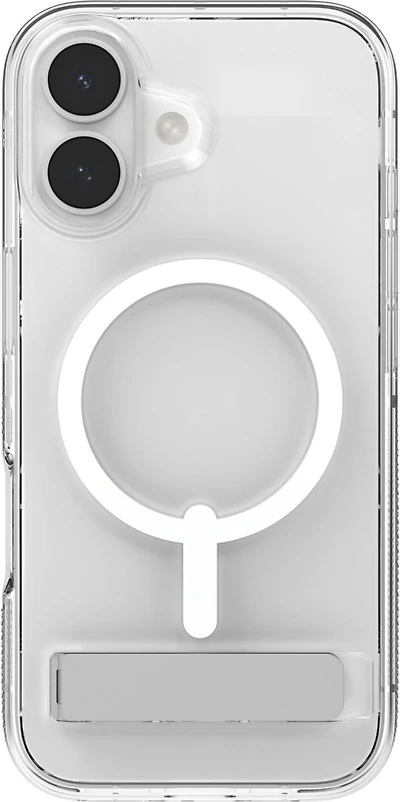 ZAGG - Crystal Palace Snap Case with Kickstand for Apple iPhone 17 - Clear