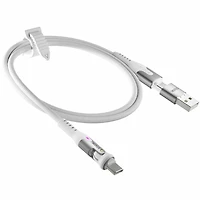 Statik PUP04556FTCCWHTCA Câble Tressé en Nylon de Charge/Sync PowerPivot Pro USB-C vers USB-C 6.6 pieds Blanc