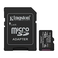 Kingston SDCS3128GB Carte microSDXC Canvas Select Plus Gen3 128 Go 150 Mo/s A1 avec Adaptateur