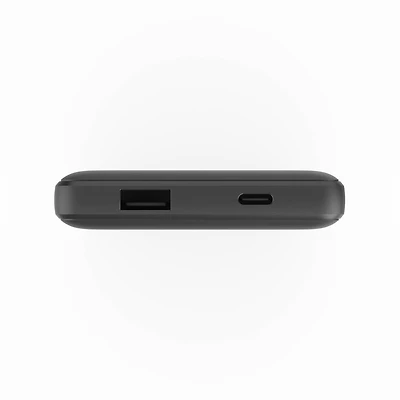 mophie 401118377 Batterie Externe Power Boost 10 000 mAh avec Port USB-C/USB-A et Câble USB-C Noir