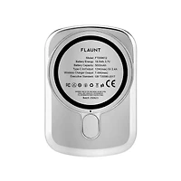 FLAUNT - Bloc-pile sans fil MagSafe 5 000 mAh - Argent métallique