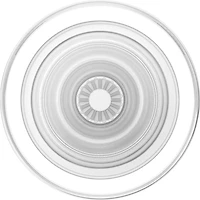 PopSockets 806827 PopGrip pour MagSafe Rond avec Anneau Adaptateur Clear