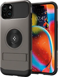 Spigen Slim Armor MagFit pour iPhone 15 - Bronze a Canon