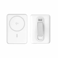 Blu Element - Qi2 Wireless Power Bank with Kickstand 5K White