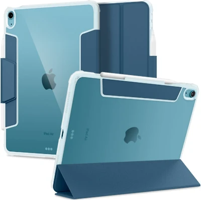 Spigen Crystal Hybrid Pro pour iPad Air 10,9 pouces (2022-2020) - Bleu sarcelle
