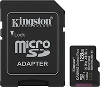 Kingston SDCS3128GB Carte microSDXC Canvas Select Plus Gen3 128 Go 150 Mo/s A1 avec Adaptateur