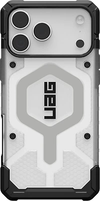Urban Armor Gear (UAG) - Pathfinder Clear MagSafe Case for Apple iPhone 17 Pro Max - Ice and Silver