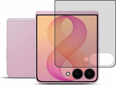 22 Cases - Protecteur d’écran intégral à couverture complète et colle intégrale pour Samsung Galaxy Z Flip8/Z Flip7 avec confidentialité