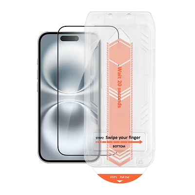 iPhone / HyperGear Edge-to-Edge Glass Screen Protector w/Installation Applicator Tray