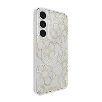 Samsung Galaxy S25 FE Case-Mate Floral Gems Case w/Magnets - Gold