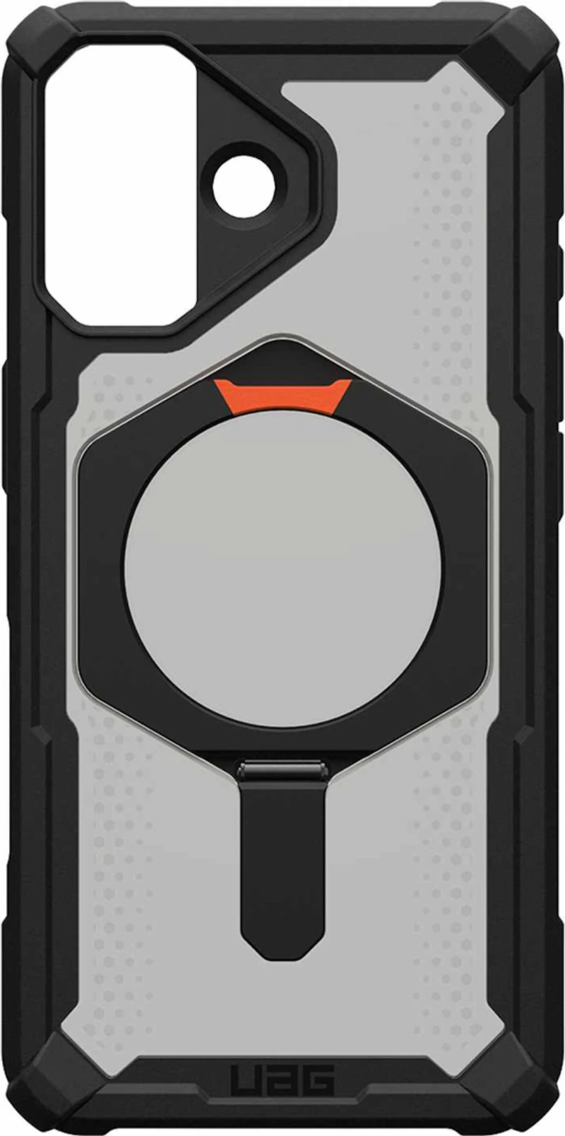 Urban Armor Gear (UAG) - Plasma XTE MagSafe Case for Apple iPhone 17 - Black and Pop Orange