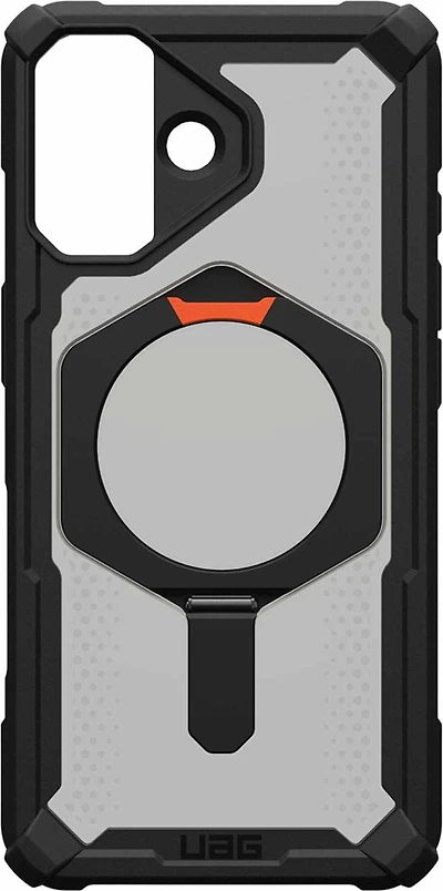 Urban Armor Gear (UAG) - Plasma XTE MagSafe Case for Apple iPhone 17 - Black and Pop Orange