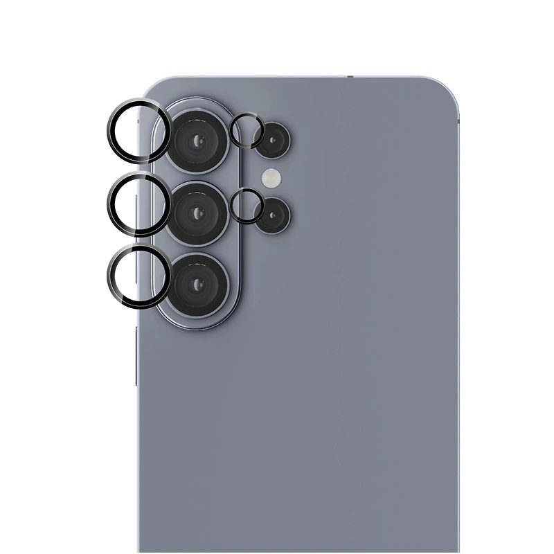 Samsung Galaxy S26 Ultra HyperGear Tempered Glass Camera Rings Lens Protection - 2 Pack clear