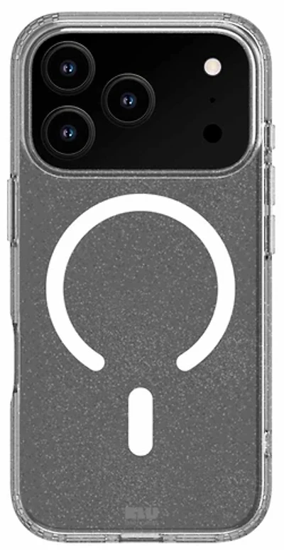 Blu Element BEDZRMG17G3 Étui DropZone Rugged MagSafe Clear Glitter pour iPhone 17 Pro