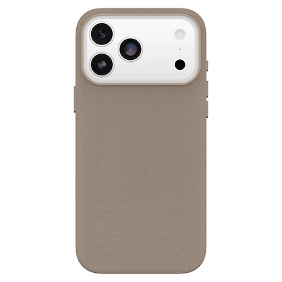OtterBox 7799072 Étui Symmetry Cactus Leather MagSafe avec Contrôle de la Caméra Grey Comfort pour iPhone 17 Pro Max