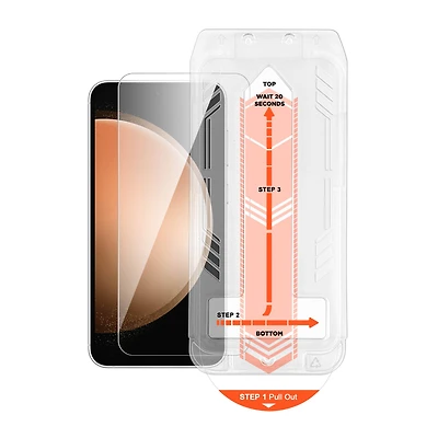 Protecteur d’écran en verre trempé HD d'HyperGear pour Samsung Galaxy S23 FE